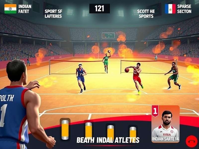 Anjuna Athletes gameplay screenshot showing multiple sports