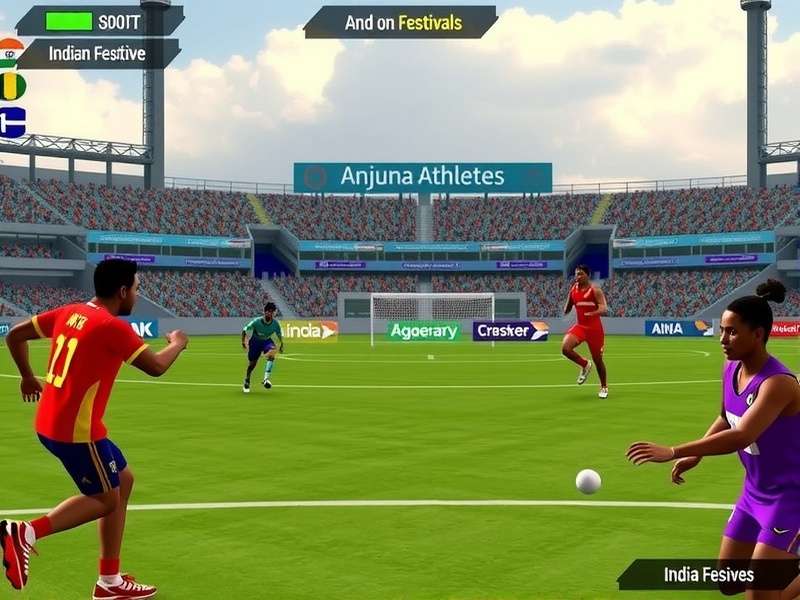 Anjuna Athletes localization features showing Indian festivals